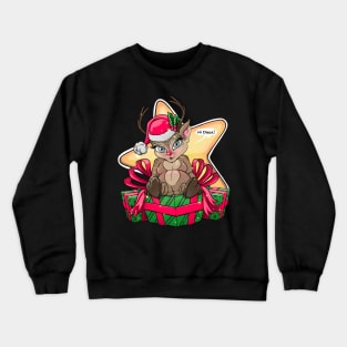 Christmas Deer with gifts for you Crewneck Sweatshirt